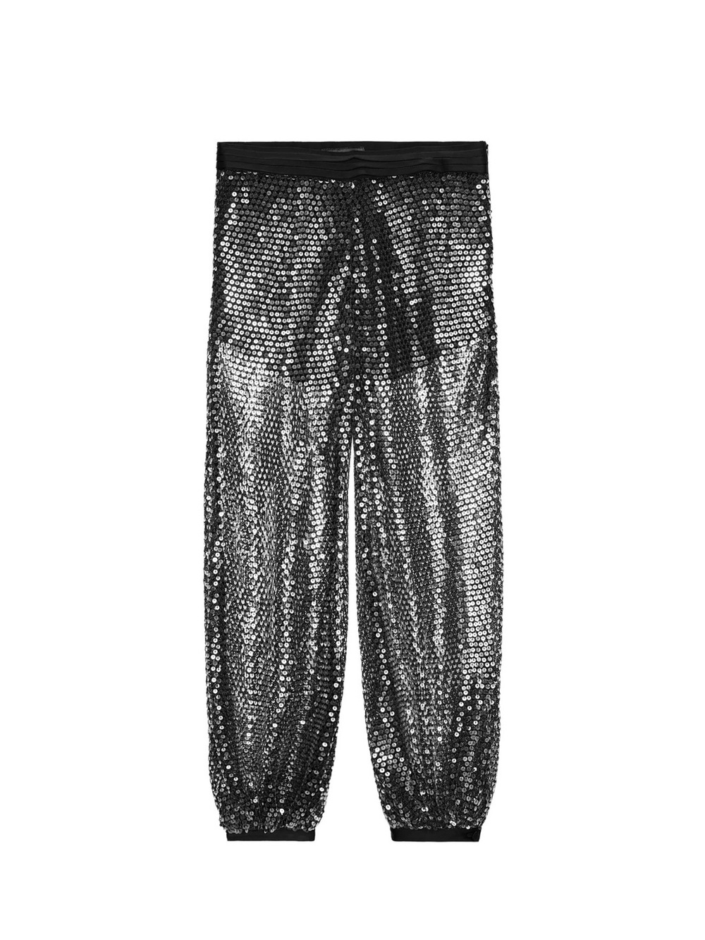 Zara Black Sequin Jogger Pants